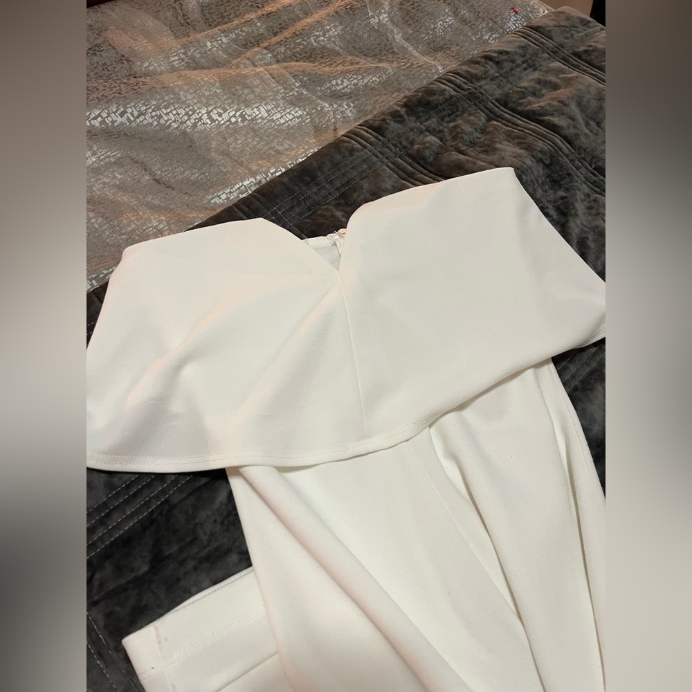 Lulus White Strapless Jumpsuit